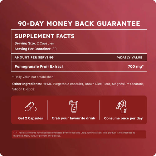Organic Pomegranate Extract Capsules